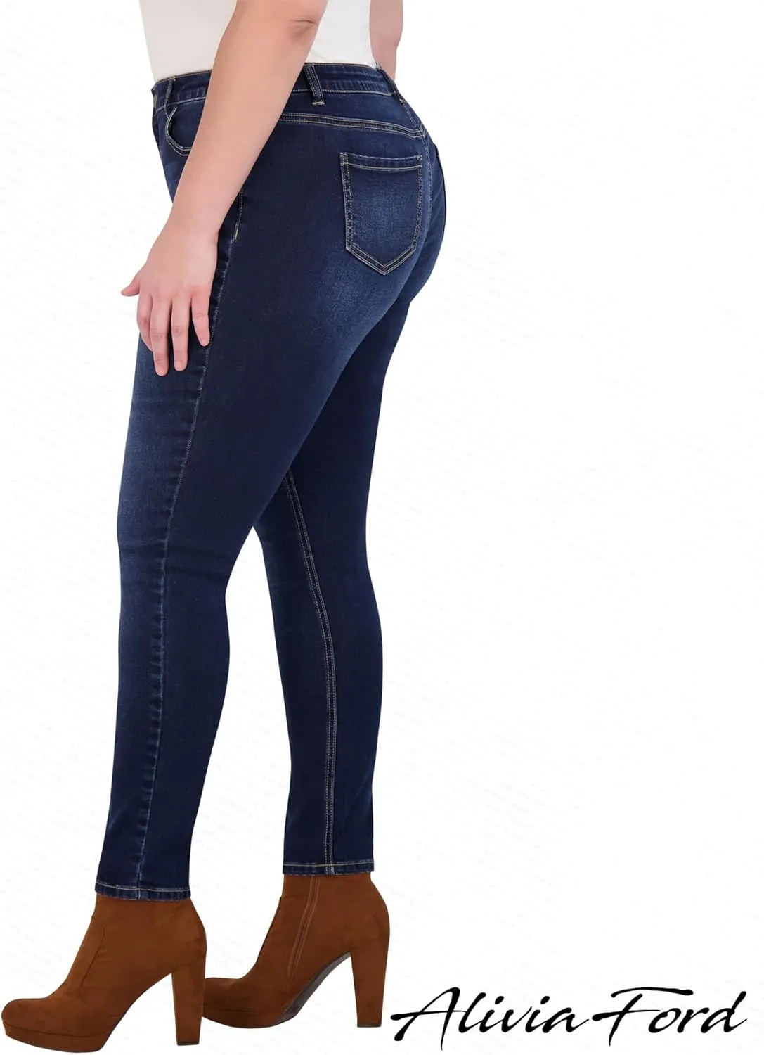 Plus Size Jeans for Women – High Waisted Skinny Jeans for Women – 29”