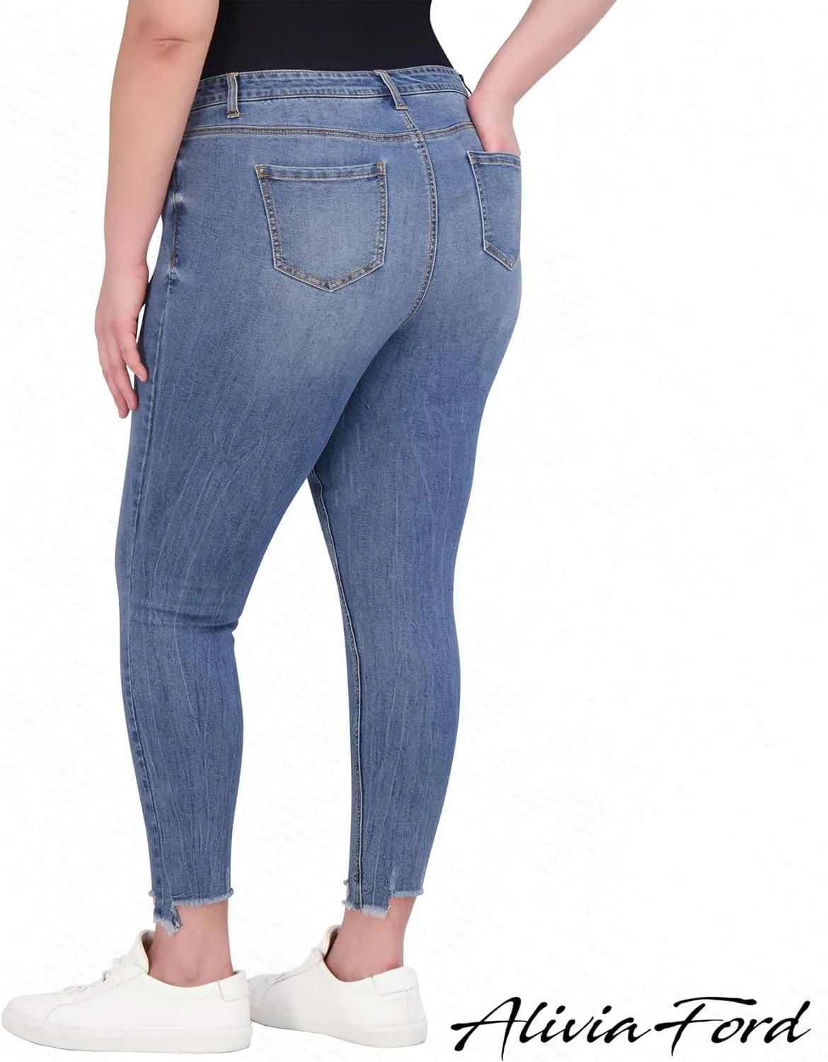 Plus Size Jeans for Women – High Waisted Skinny Jeans for Women – 29”