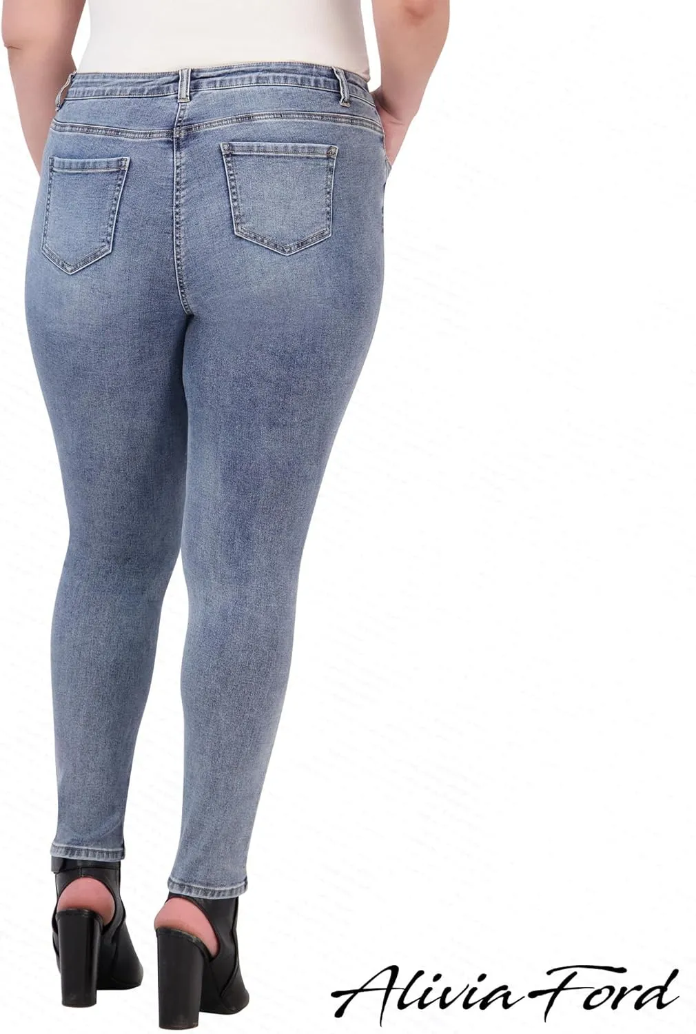 Plus Size Jeans for Women – High Waisted Skinny Jeans for Women – 29”