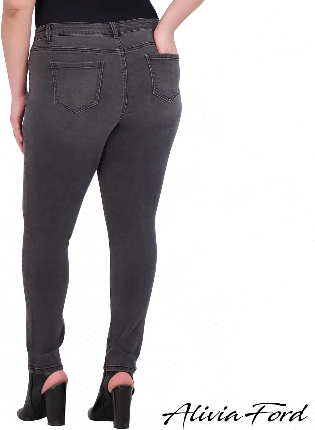 Plus Size Jeans for Women – High Waisted Skinny Jeans for Women – 29”