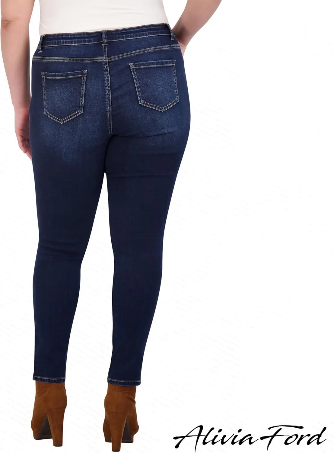 Plus Size Jeans for Women – High Waisted Skinny Jeans for Women – 29”