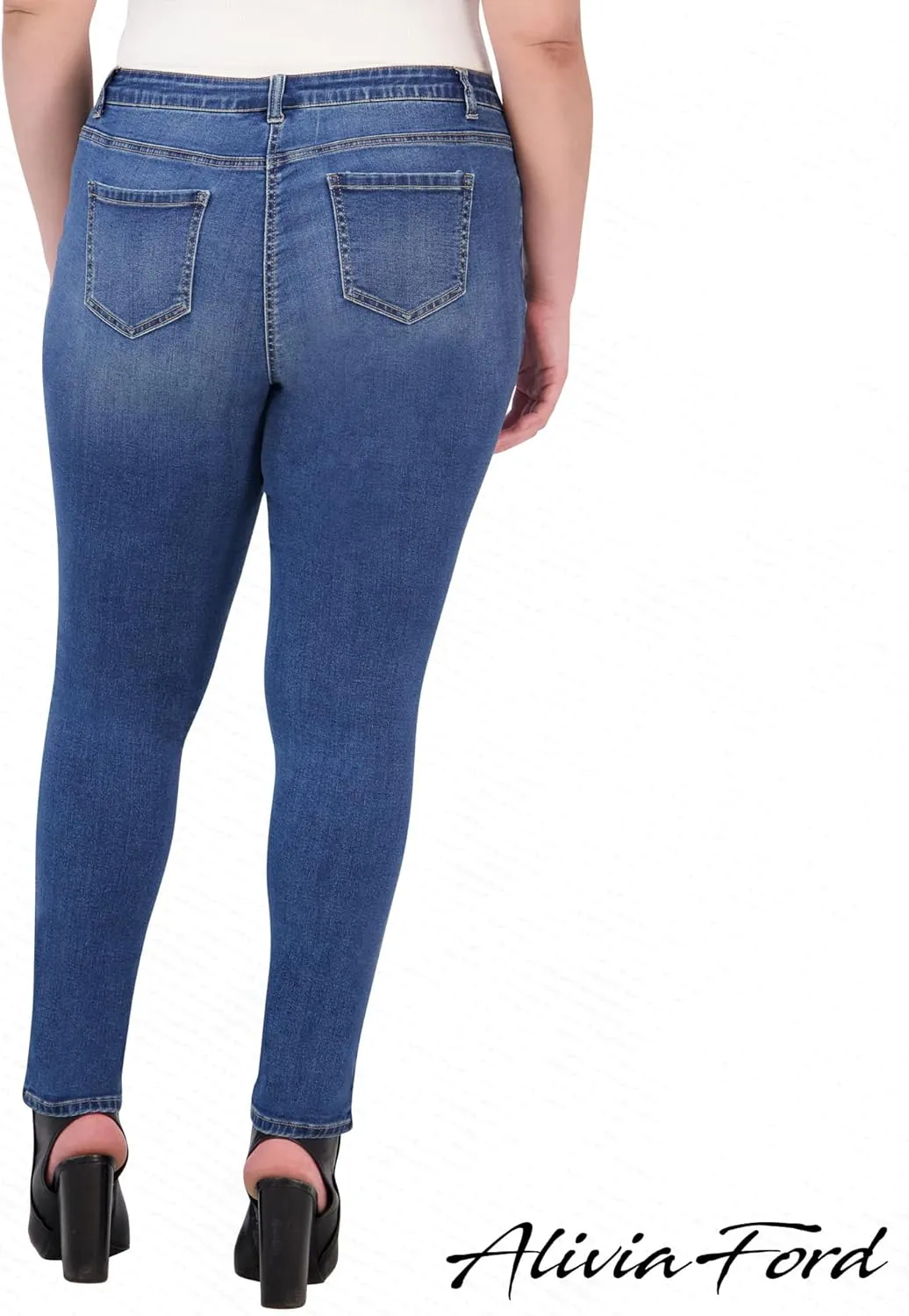 Plus Size Jeans for Women – High Waisted Skinny Jeans for Women – 29”