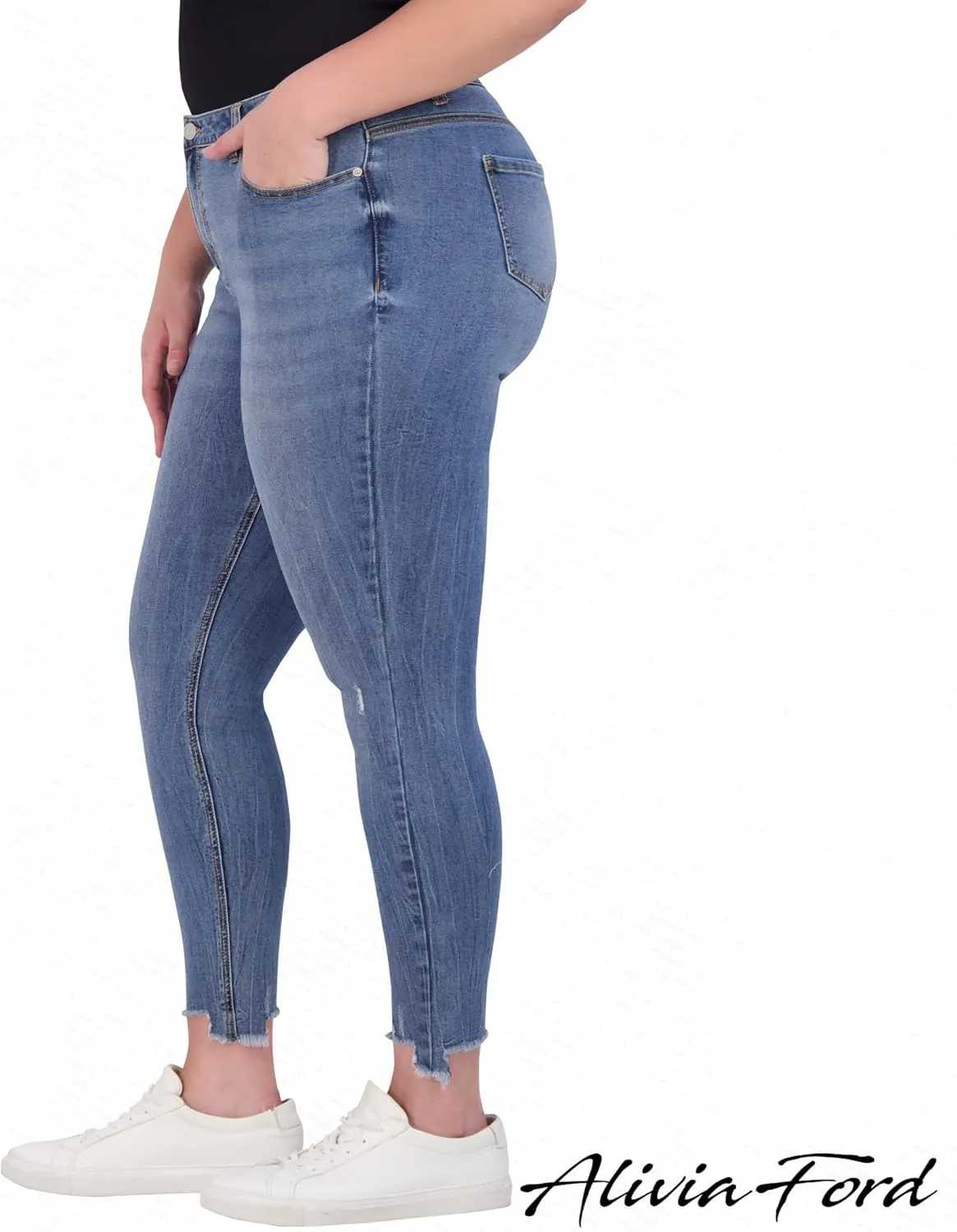 Plus Size Jeans for Women – High Waisted Skinny Jeans for Women – 29”