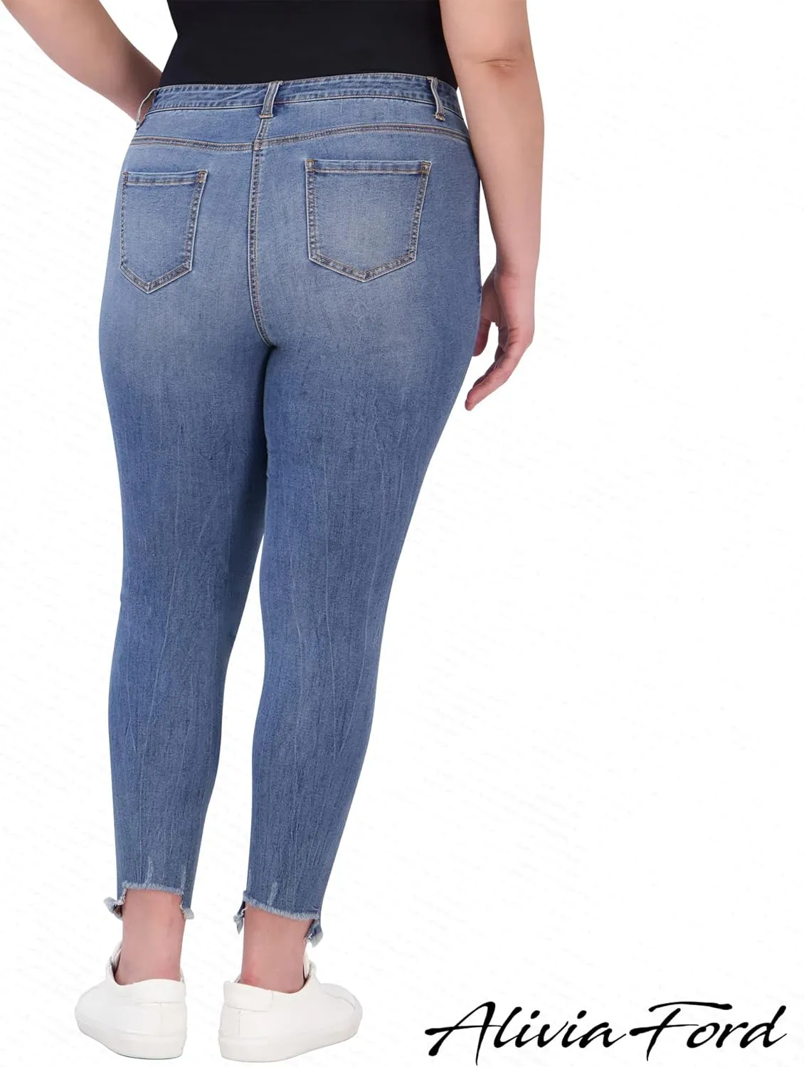 Plus Size Jeans for Women – High Waisted Skinny Jeans for Women – 29”