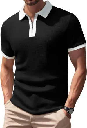 Polo Shirts for Men Fashion Summer Short Sleeve Shirt Beach Loose Button Funny Tshirt