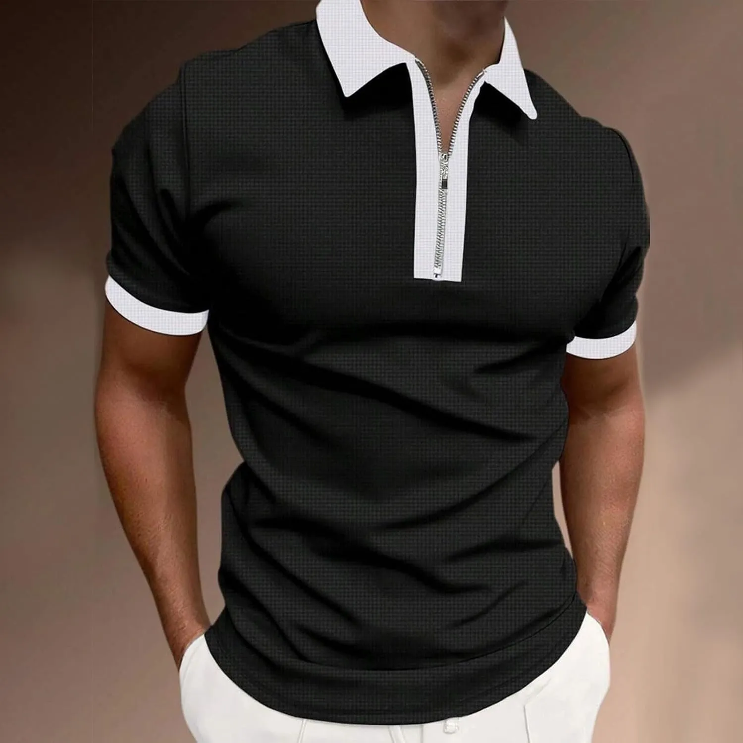 Polo Shirts for Men Fashion Summer Short Sleeve Shirt Beach Loose Button Funny Tshirt
