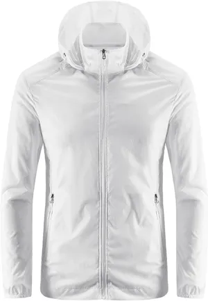 Rain Jacket for Men Lightweight Waterproof Hooded Rain Shell Jackets Windbreaker Raincoat with Hood for Golf Cycling