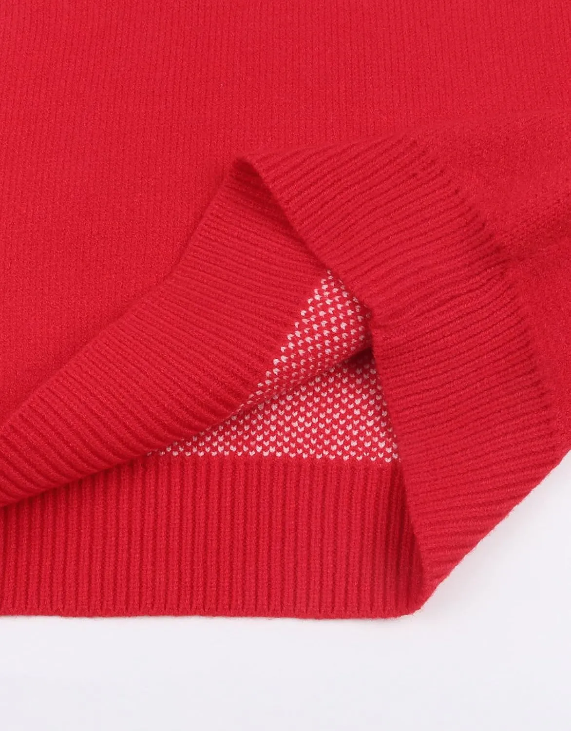 shermie Women's Long Sleeve Crew Neck Pullover Sweaters Loose Casual Multi-Hearts Sweater