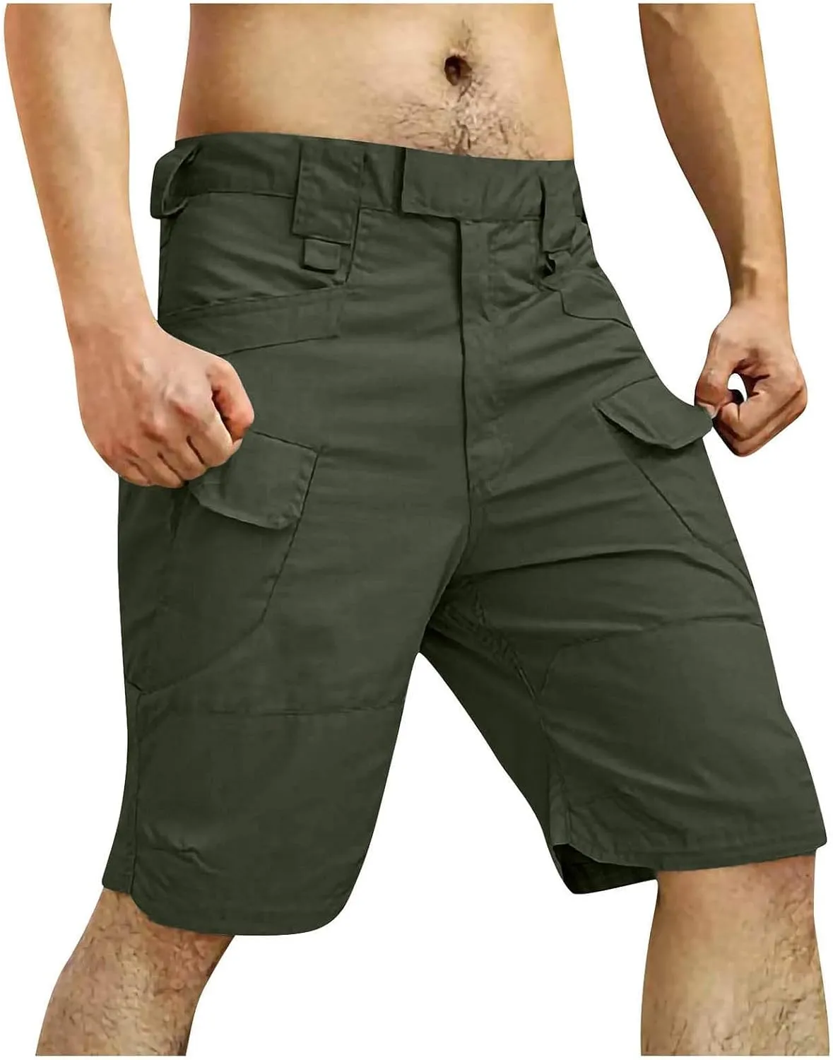 Shorts for Men Outdoor Quick Dry Tactical Cargo Shorts Classic Fit Athletic Workout Running Short Pants