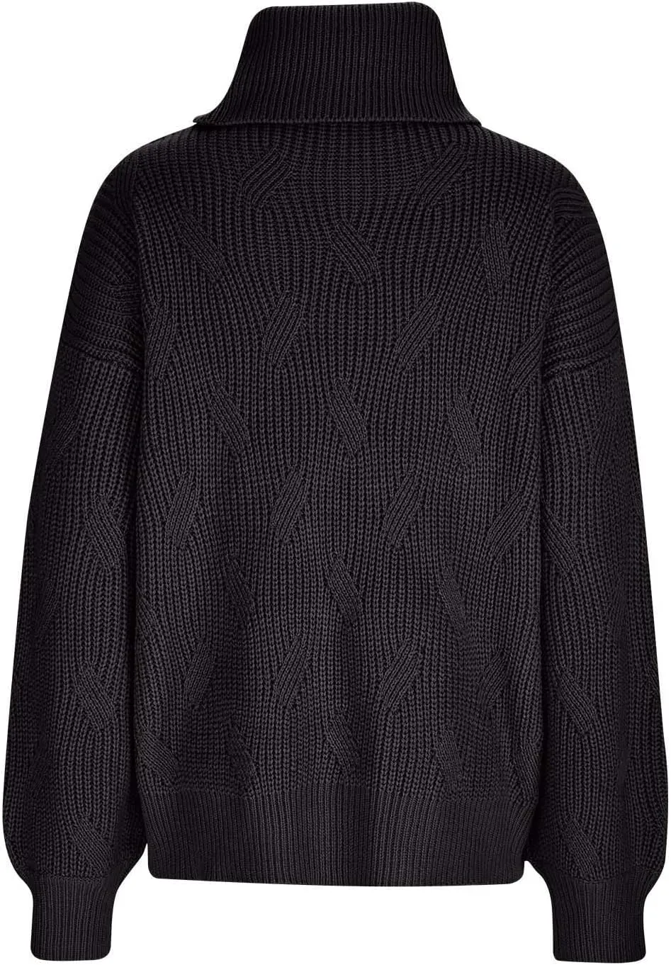 Sweaters for Women Oversized Long Sleeve Turtleneck Pullovers Comfortable Casual Cable Knit Sweaters