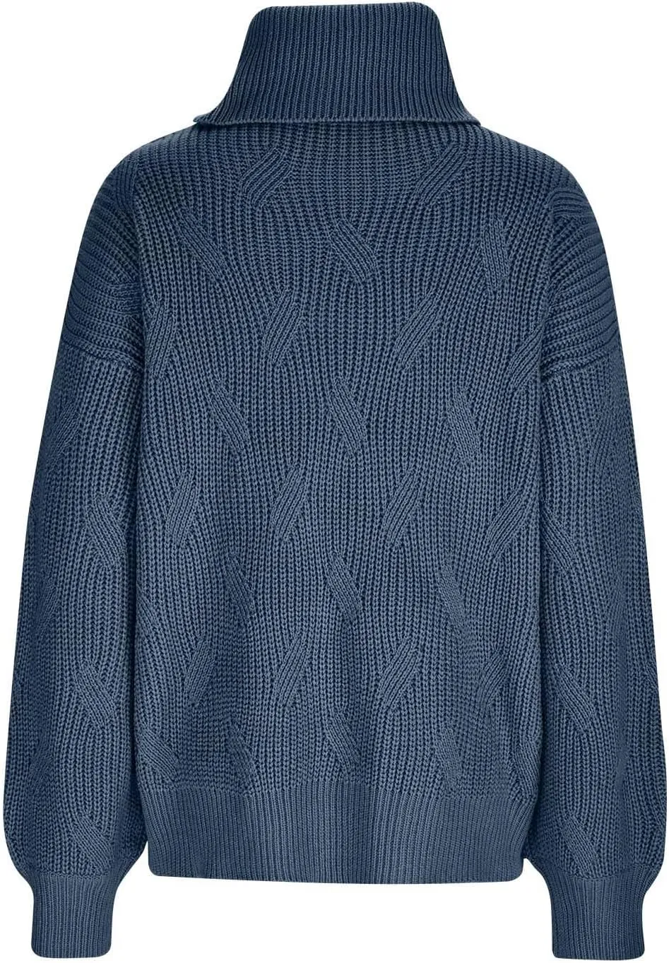 Sweaters for Women Oversized Long Sleeve Turtleneck Pullovers Comfortable Casual Cable Knit Sweaters