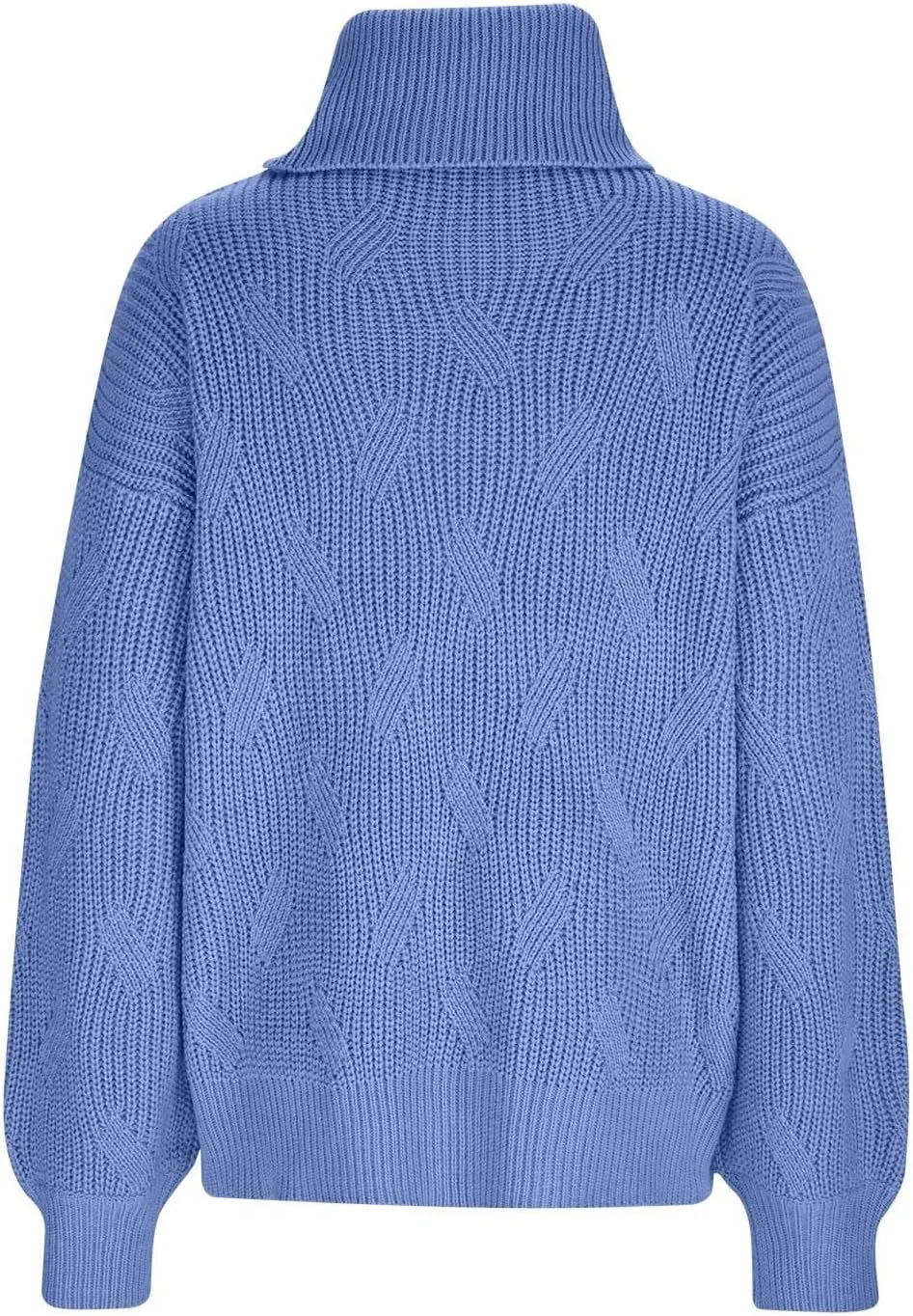 Sweaters for Women Oversized Long Sleeve Turtleneck Pullovers Comfortable Casual Cable Knit Sweaters