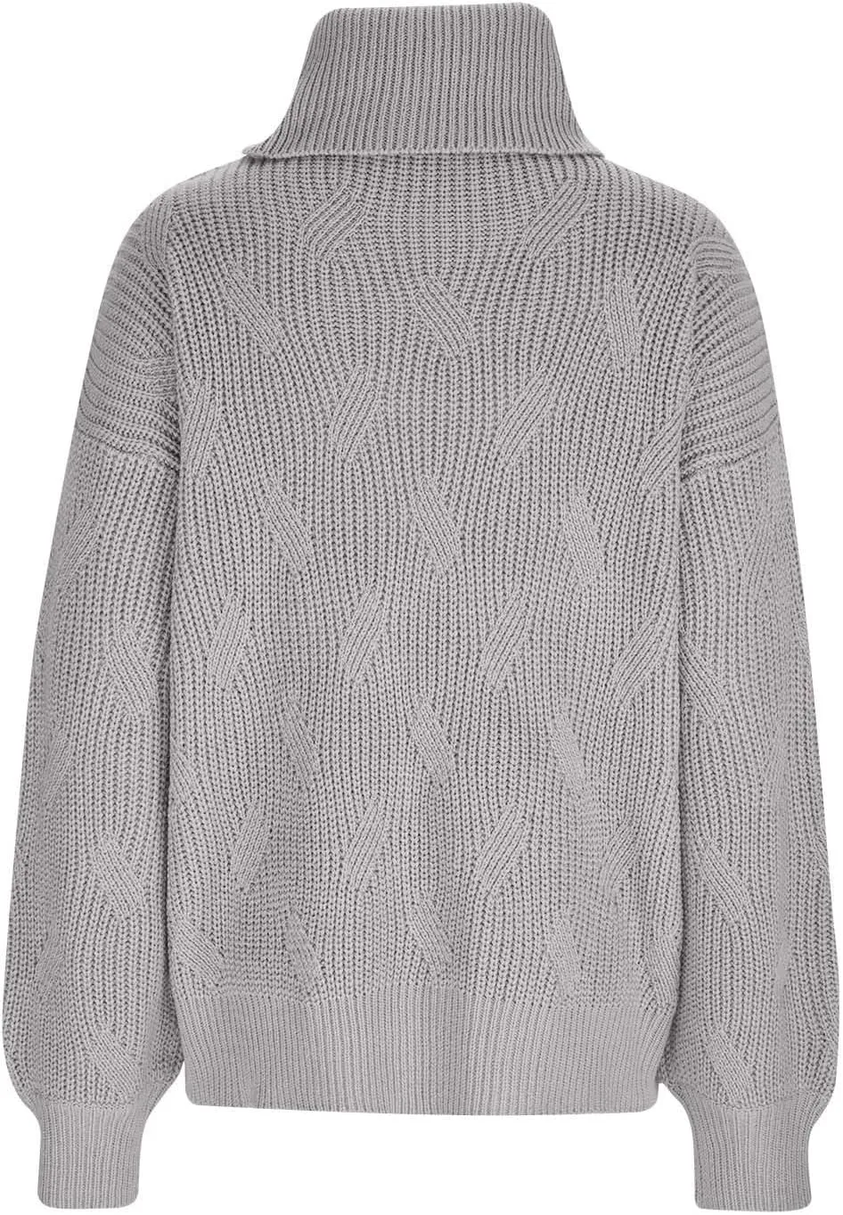 Sweaters for Women Oversized Long Sleeve Turtleneck Pullovers Comfortable Casual Cable Knit Sweaters