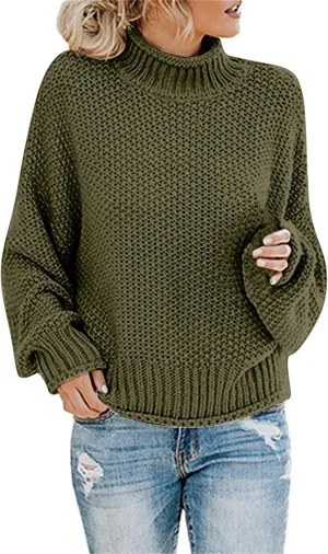 Todays Daily Deals Winter Sweaters for Women 2023 Trendy Plus Size Turtleneck Cozy Sweater Oversized Dressy Casual Chunky Knitted Pullover Long Sleeve Spring 2024 Tops Sweatshirt
