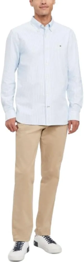 Tommy Hilfiger Men's Long Sleeve Button Down Oxford Shirt in Regular Fit