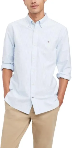 Tommy Hilfiger Men's Long Sleeve Button Down Oxford Shirt in Regular Fit