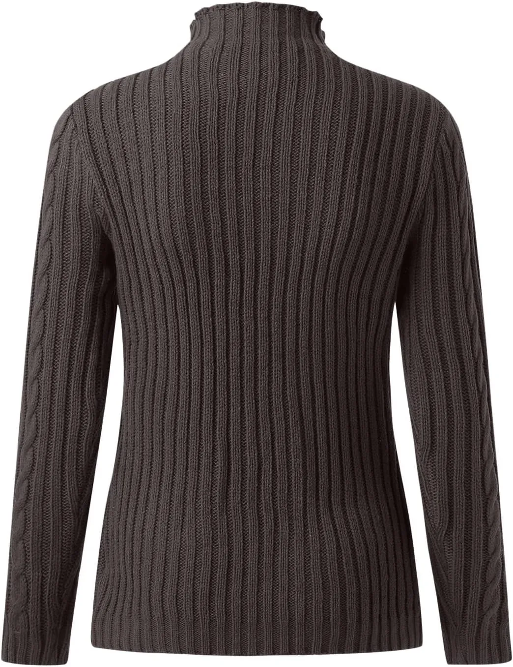 Turtleneck Sweater Women Cozy Cable Knit Sweaters Plus Size Tunic Pullover Jumper Tops