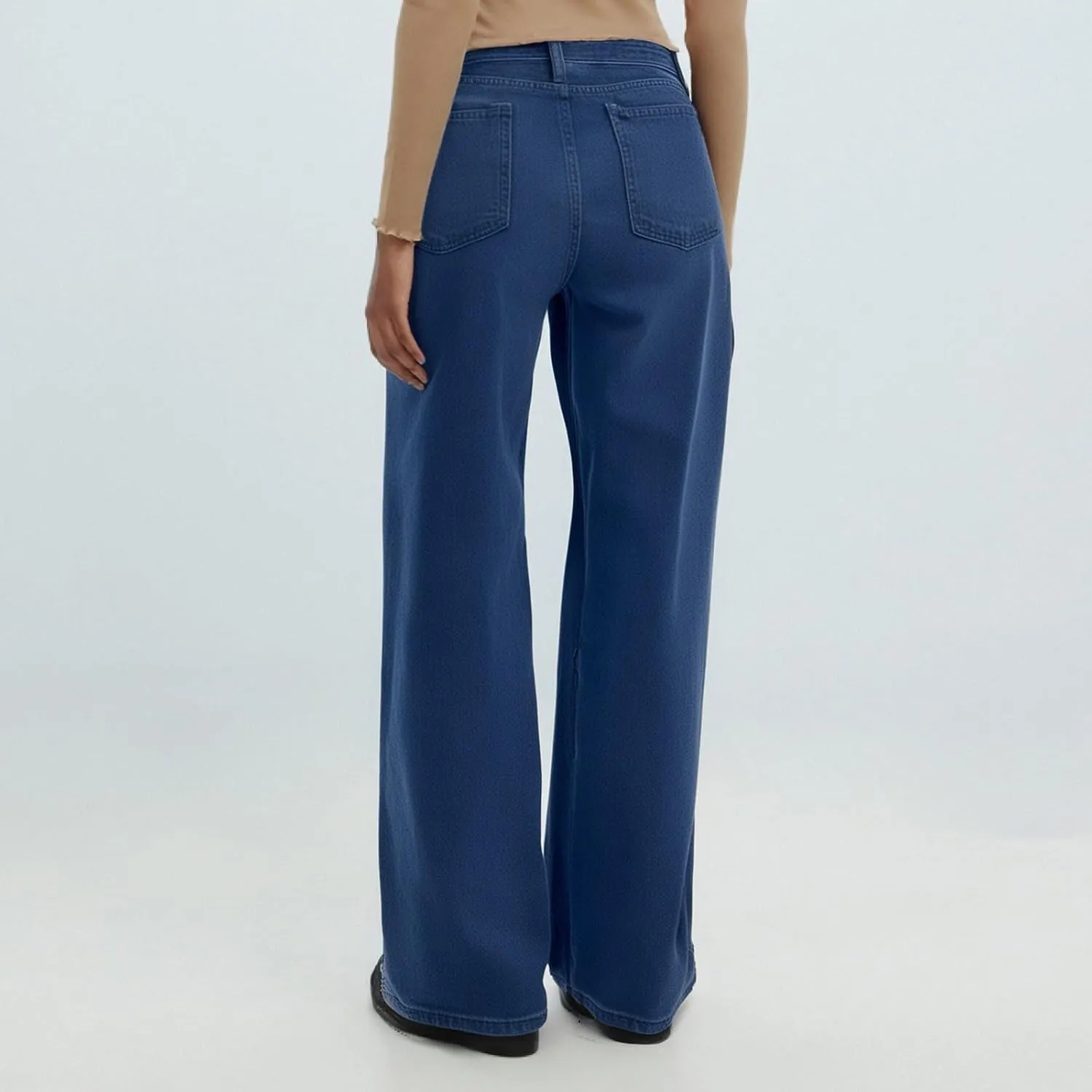Wide Leg Jeans for Women 2025 Summer High Waisted Strechy Trendy Baggy Bootcut Y2K Street Denim Pants Plus Size