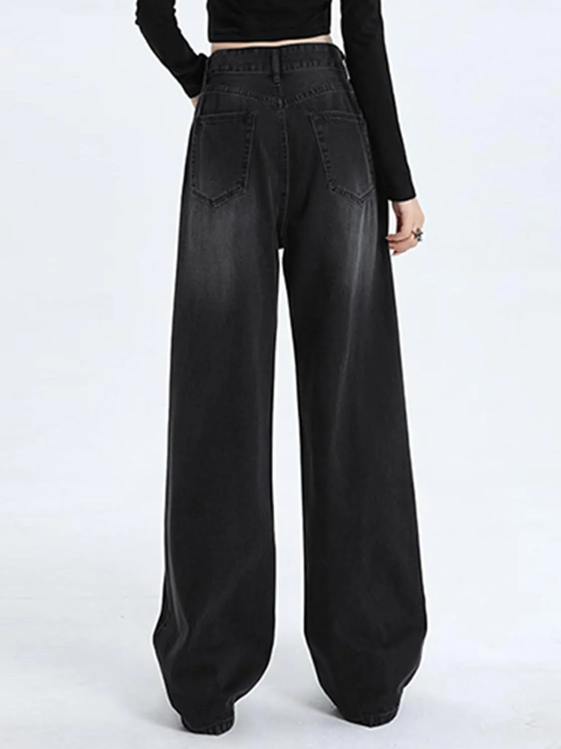 Wide Leg Jeans for Women High Waist Straight Leg Denim Pants Baggy Casual Loose Boyfriends Trousers Y2K