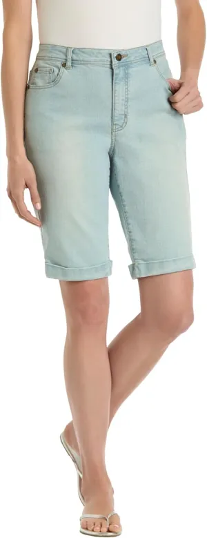 Woman Within Women's Plus Size Stretch Denim Jean Bermuda Short
