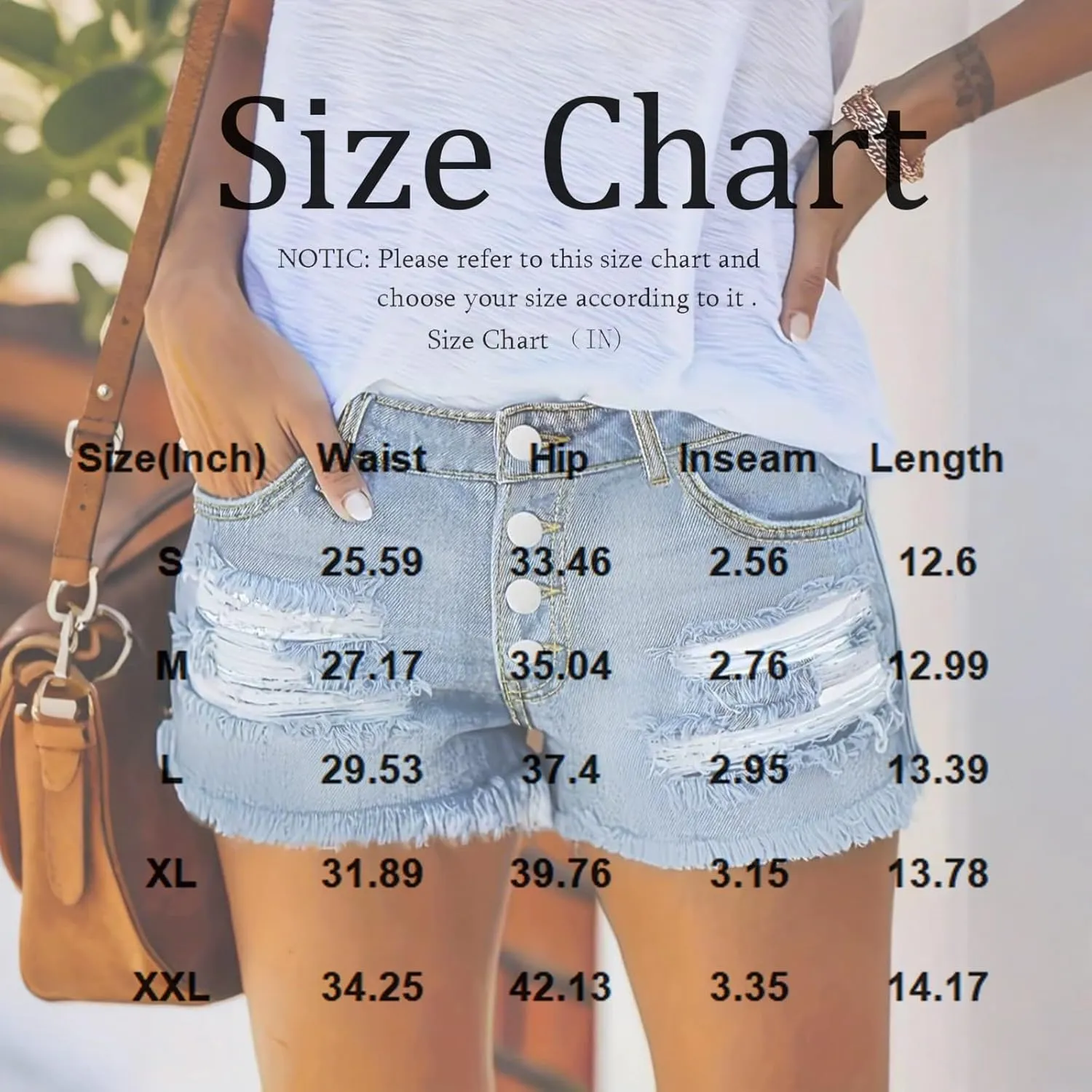 Women Jean Shorts High Waisted Denim Shorts Summer Casual Distressed Ripped Jeans Short Raw Hem Hot Short Jeans