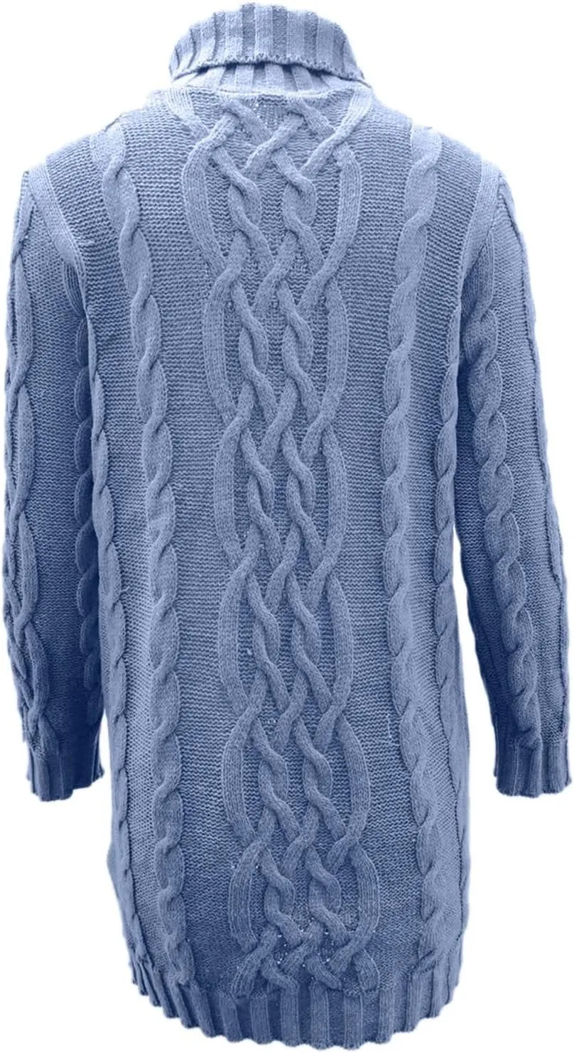 Women Oversized Sweaters Long Sleeve Knit Blouse Cozy Pullover Casual Turtleneck Sweater Trendy Winter Outfits
