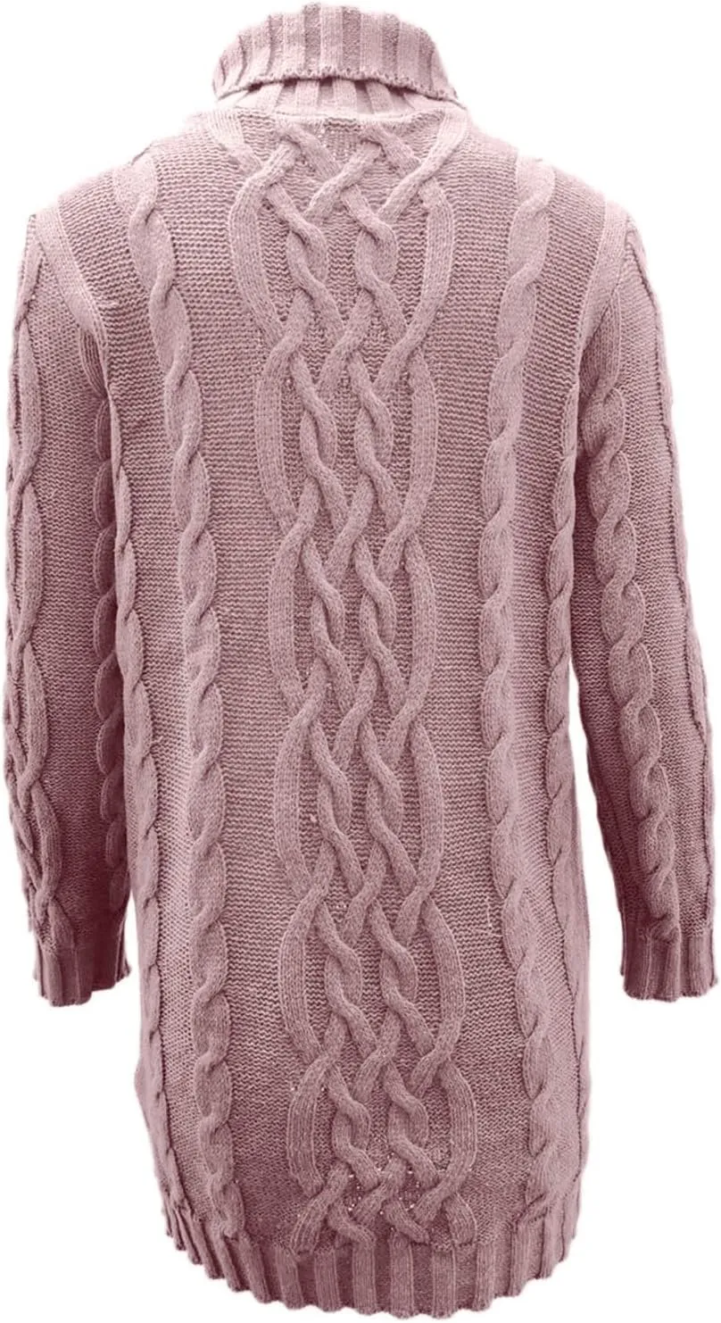 Women Oversized Sweaters Long Sleeve Knit Blouse Cozy Pullover Casual Turtleneck Sweater Trendy Winter Outfits