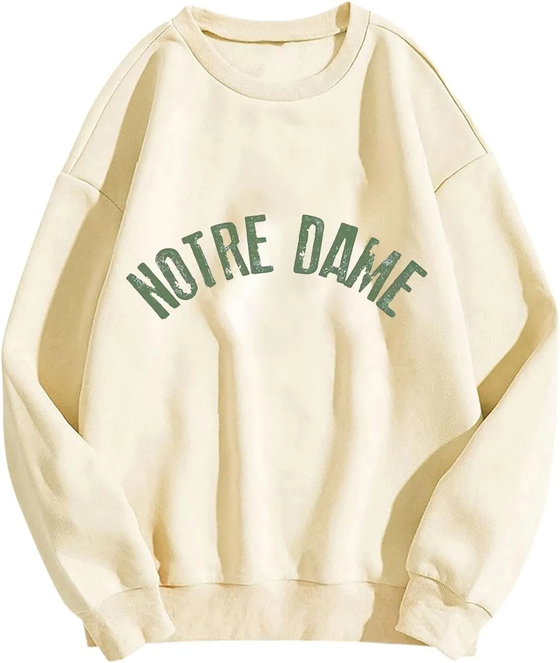Women Oversized Sweatshirt Hoodies Letter Graphic Print Sweatshirts Casual Long Sleeve Crewneck Shirt Blouses
