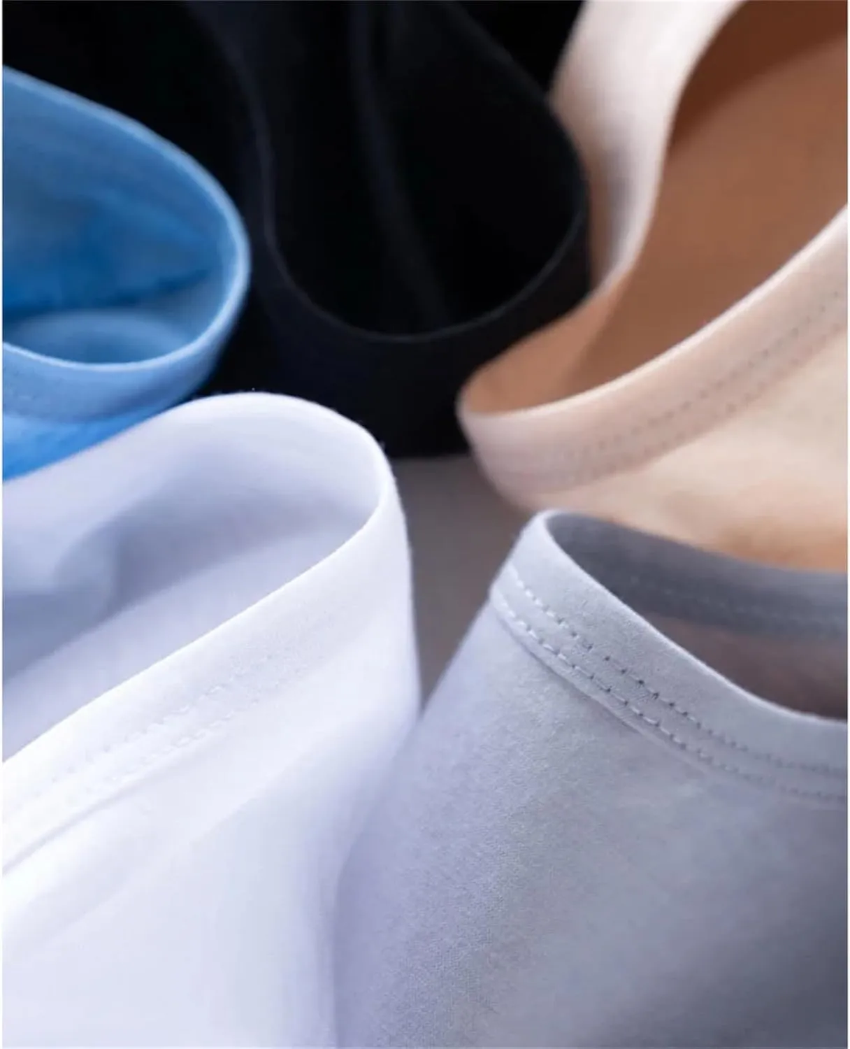 Women Silk T-Shirts Cotton Solid Color U-Neck Short Sleeved Shorts Spring Summer Top Thin Clothes