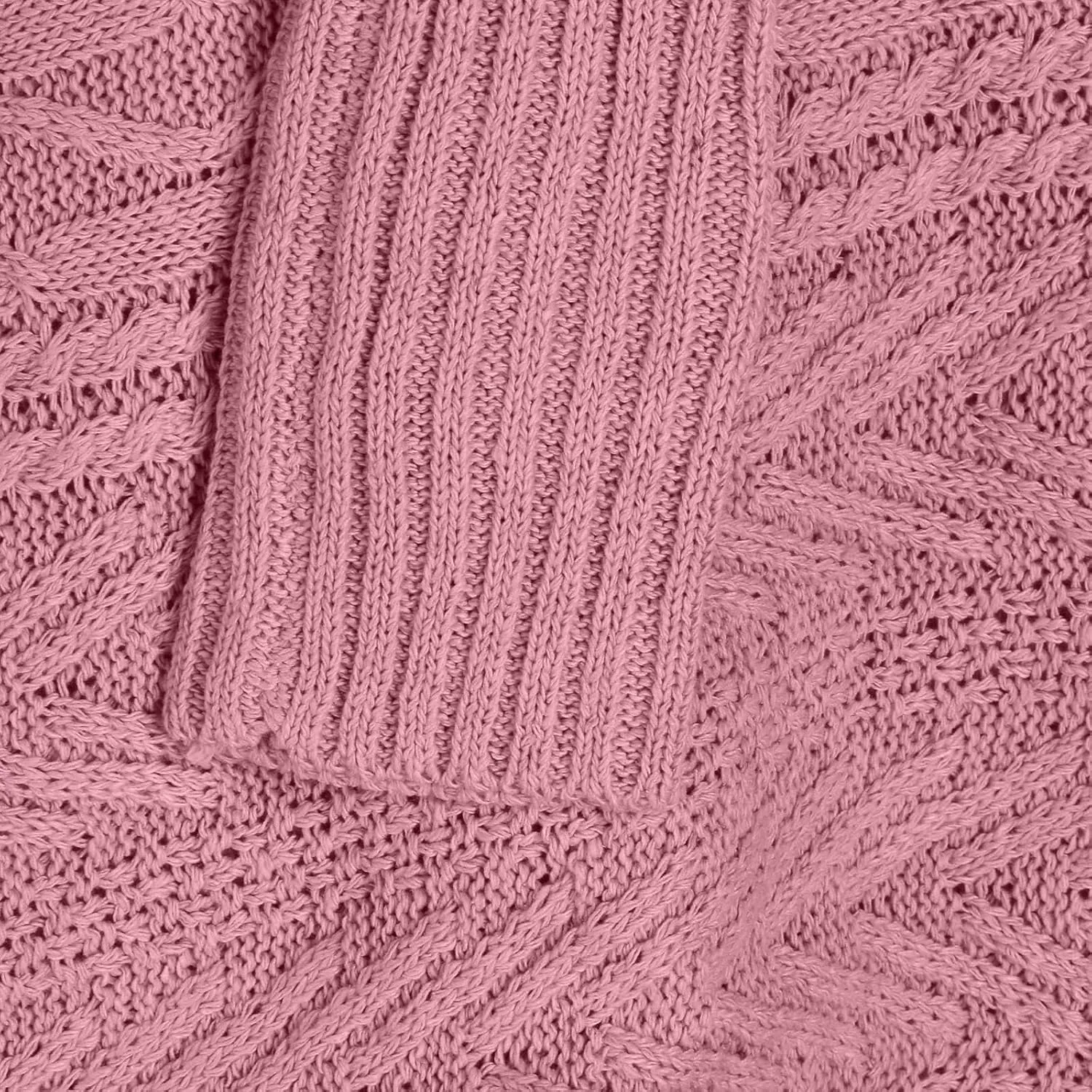 Womens Cable Knit Sweaters, Crewneck Long Sleeve Pullover Tops Casual Chunky Knitted Sweater