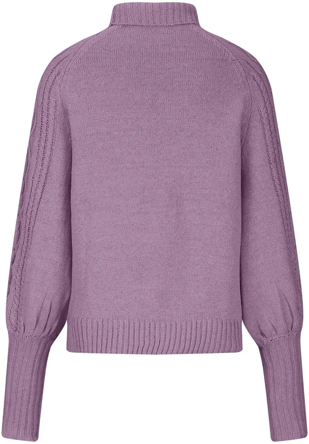 Womens Cable Knit Sweaters, Crewneck Long Sleeve Pullover Tops Casual Chunky Knitted Sweater