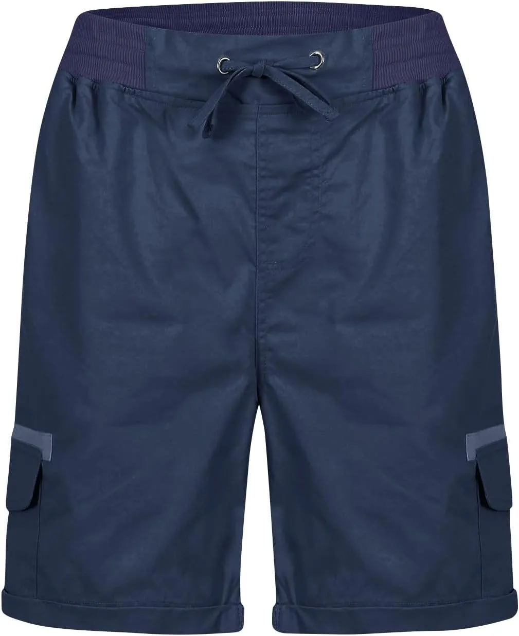 Womens Cargo Shorts 2025 Summer Casual Elastic High Waisted Drawstring Shorts Dressy Cotton Short Pants with Pocket