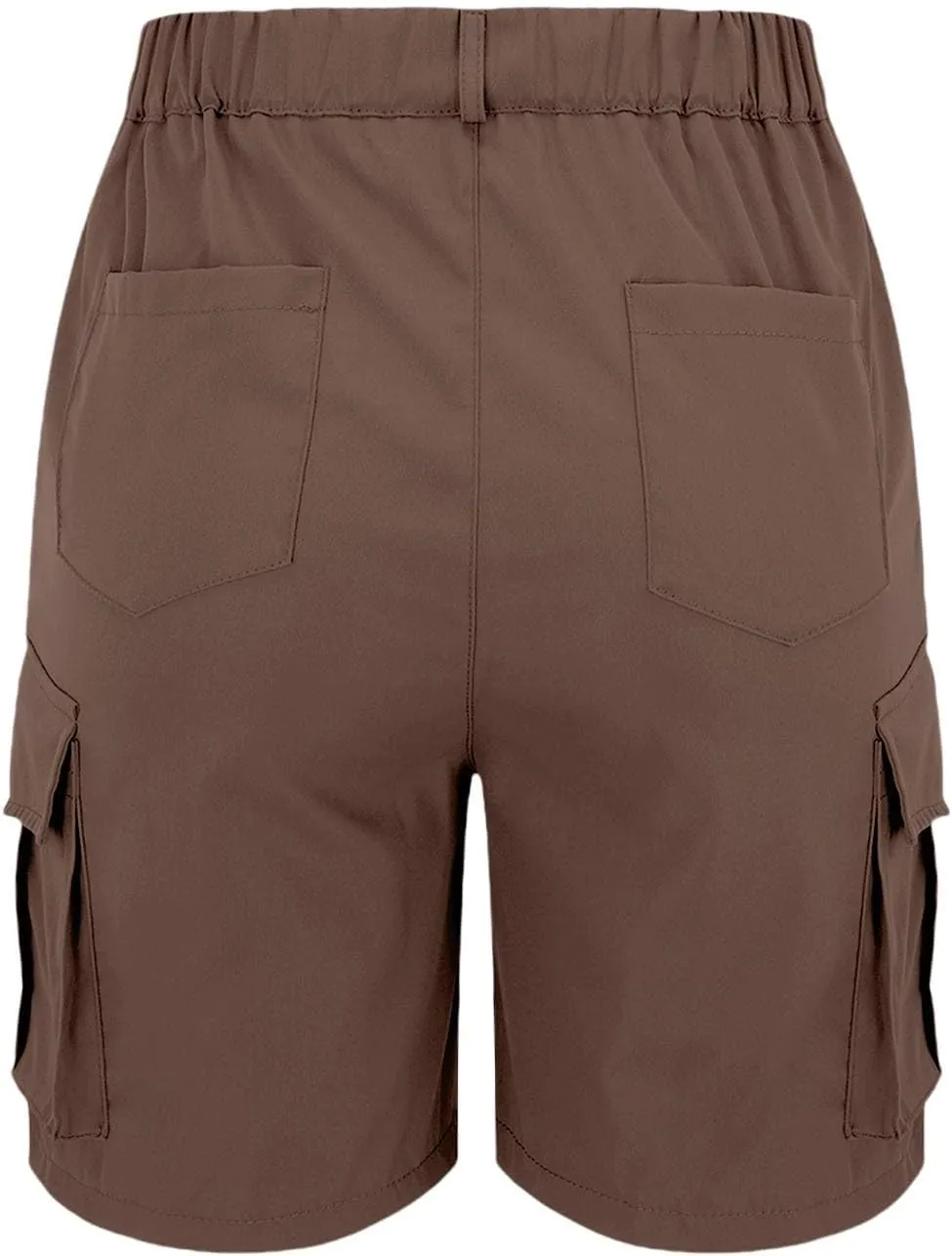 Women's Cargo Shorts Casual Quick Dry Lightweight High Waisted Button Shorts with Pockets Summer Outdoor Hiking Outfit