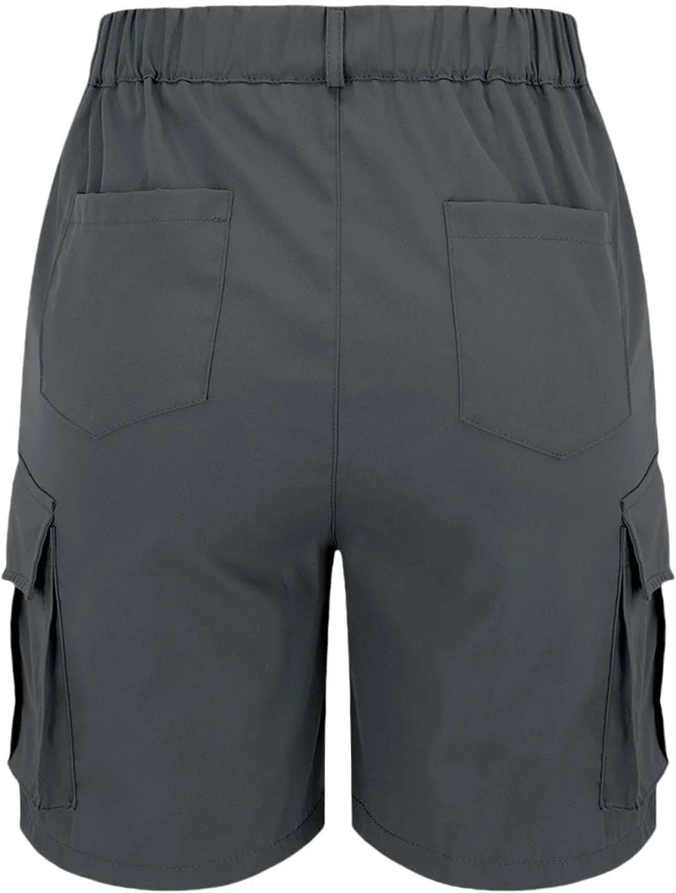 Womens Cargo Shorts Trendy Summer 2025 Casual High Waisted Work Shorts Retro Loose Outdoor Hiking Shorts with Pockets