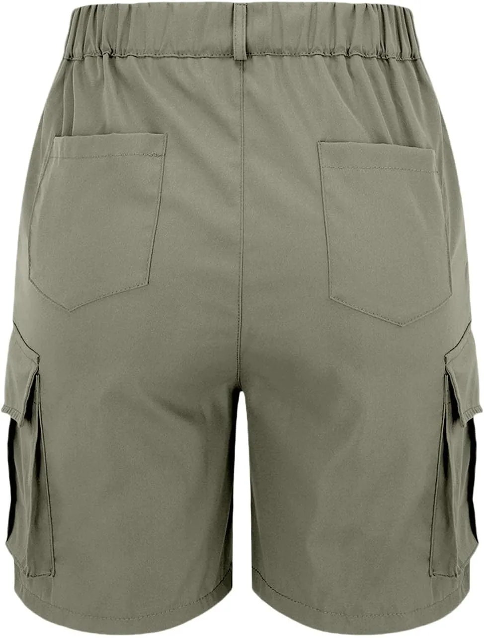 Womens Cargo Shorts Trendy Summer 2025 Casual High Waisted Work Shorts Retro Loose Outdoor Hiking Shorts with Pockets