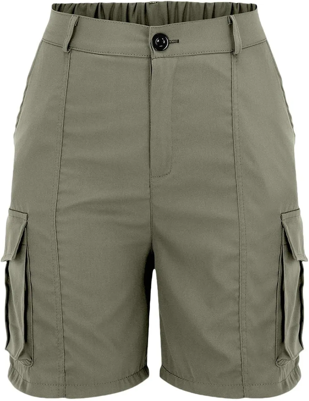 Womens Cargo Shorts Trendy Summer 2025 Casual High Waisted Work Shorts Retro Loose Outdoor Hiking Shorts with Pockets