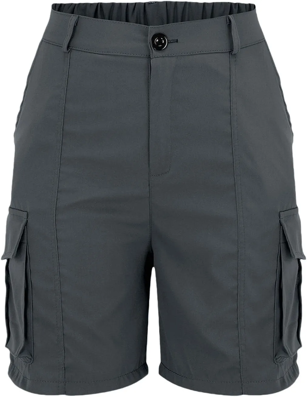 Womens Cargo Shorts Trendy Summer 2025 Casual High Waisted Work Shorts Retro Loose Outdoor Hiking Shorts with Pockets
