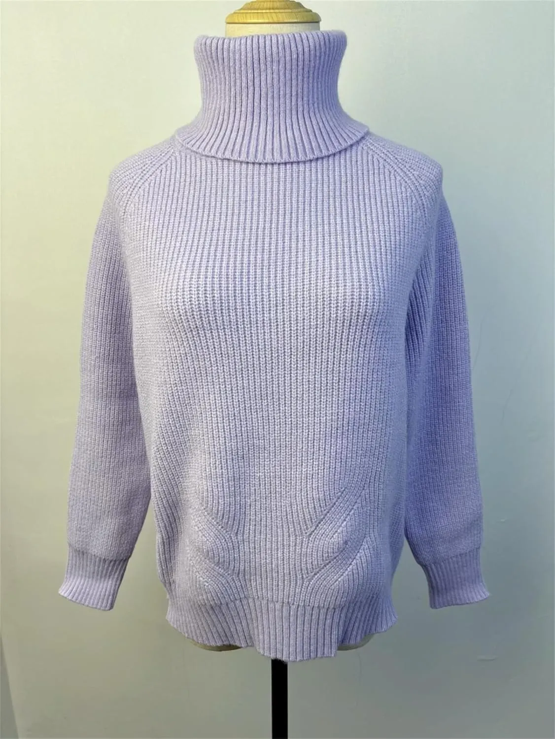 Womens Chunky Turtleneck Sweaters, Turtleneck Long Sleeve Cable Knit Sweaters, Oversized Loose Pullover Outerwear