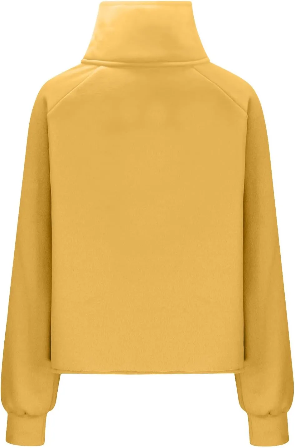 Womens Half Zip Pullover Cropped Sweatshirts Fleece Quarter Zipper Hoodies Workout Sweater Fall Outfits Thumb Hole