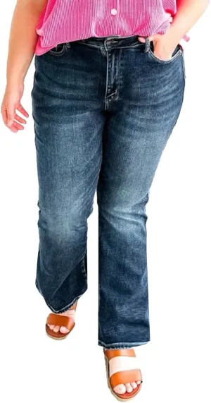 Women's High Rise Skinny Stretch Ripped Jeans High Waisted Denim Pants Plus Size Relaxed Fit Straight Leg Jean