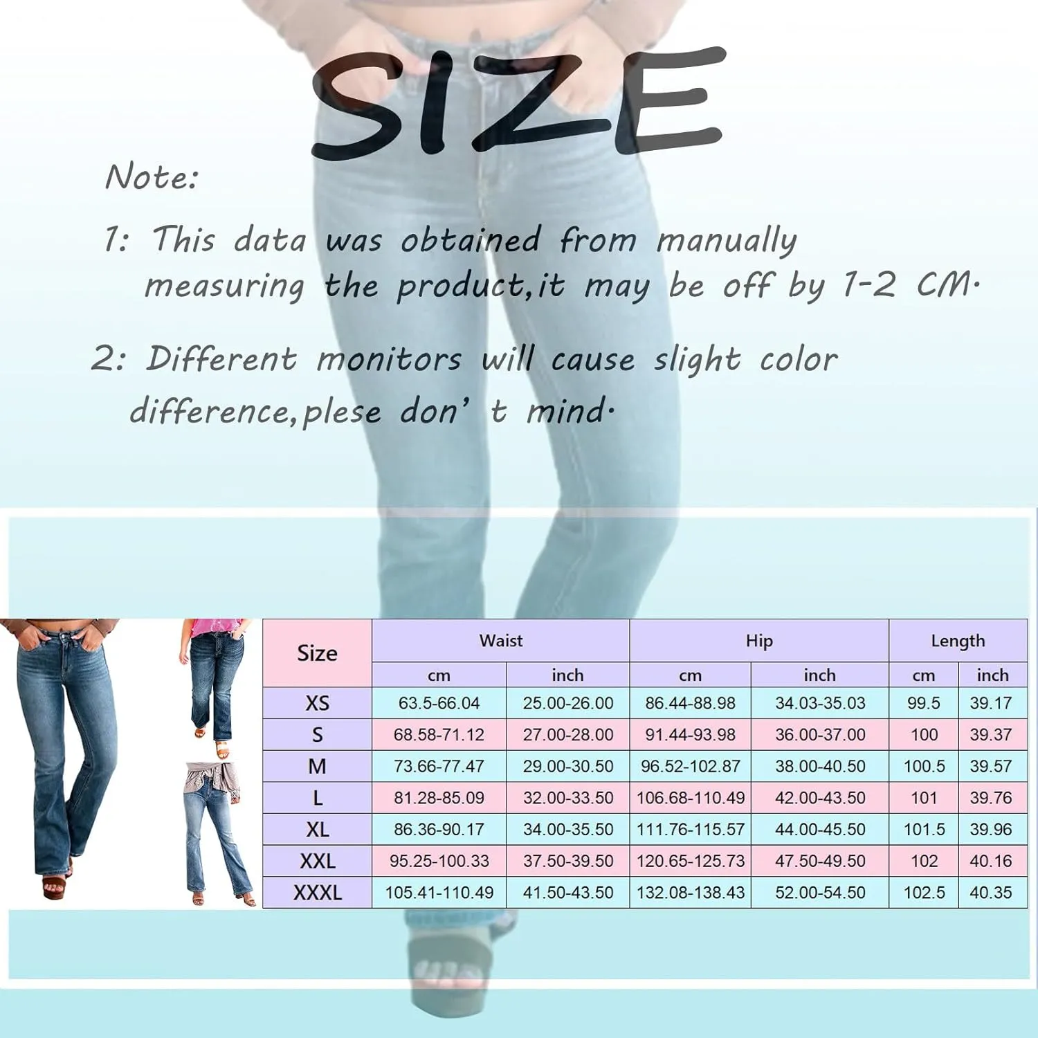 Women's High Rise Skinny Stretch Ripped Jeans High Waisted Denim Pants Plus Size Relaxed Fit Straight Leg Jean