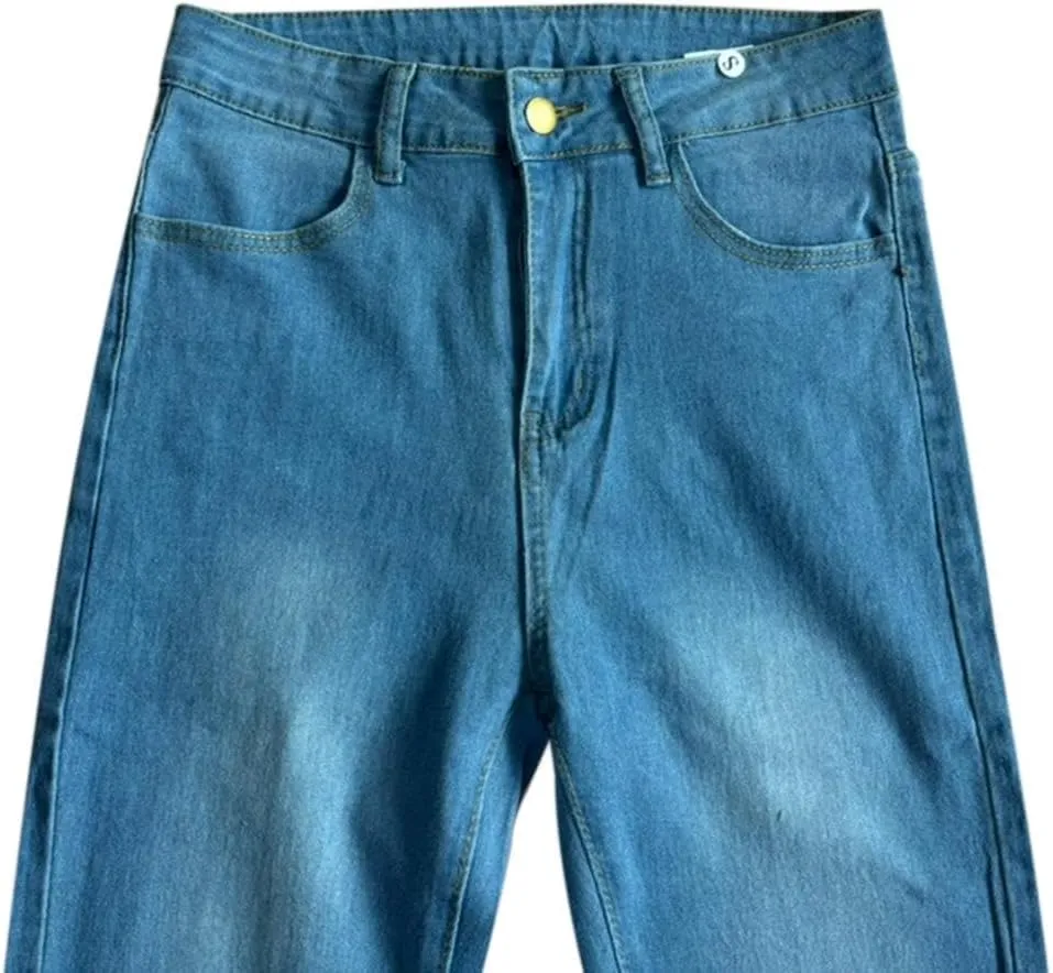 Womens High Waisted Skinny Jeans Blue Sexy Trendy Pencil Jeans Slim Stretchy Denim Pants for Women 2025