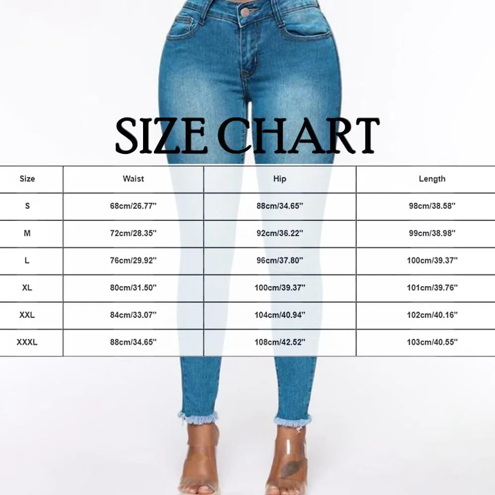 Womens High Waisted Skinny Jeans Blue Sexy Trendy Pencil Jeans Slim Stretchy Denim Pants for Women 2025