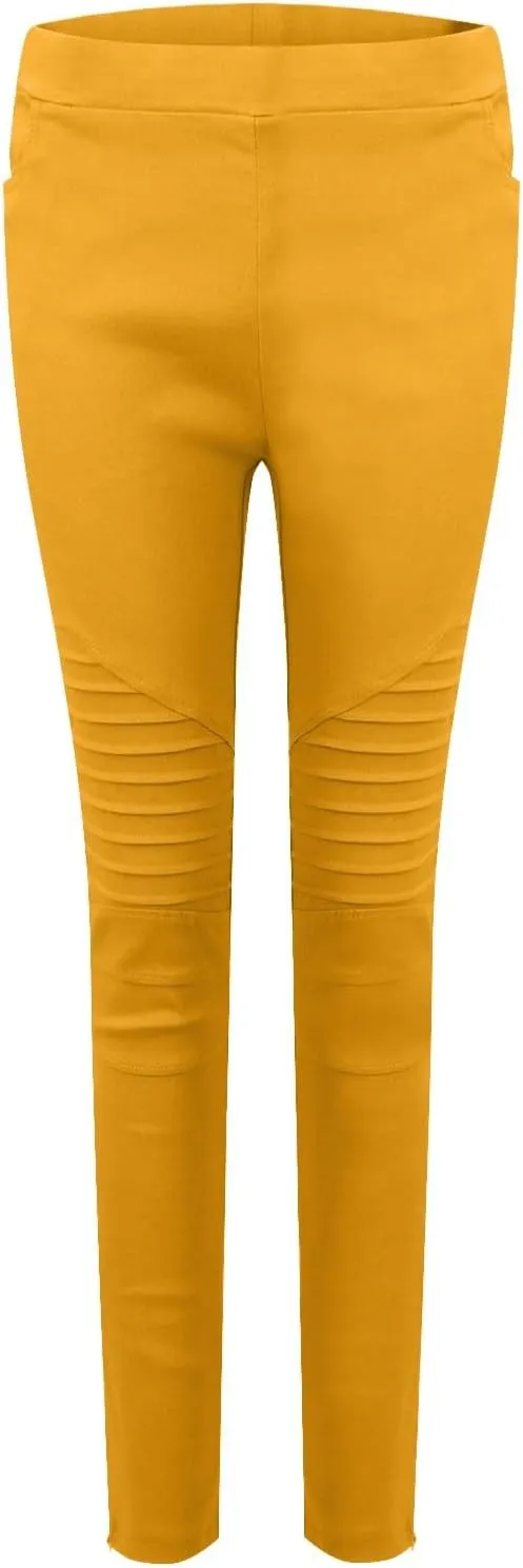 Women's High Waisted Skinny Jeans Stretch Cropped Pencil Pants Striped Jeggings Casual Denim Trousers with Pockets