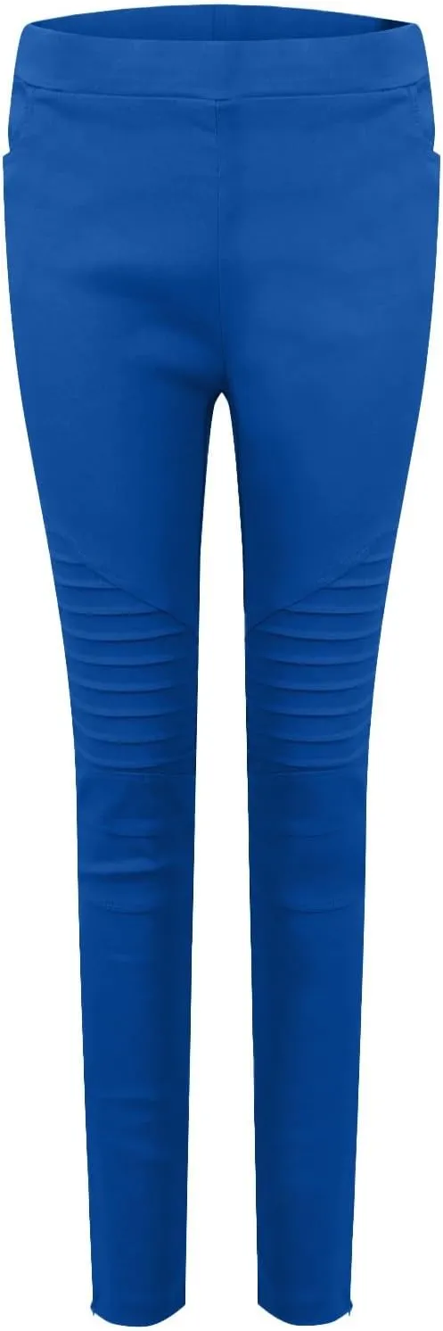 Women's High Waisted Skinny Jeans Stretch Cropped Pencil Pants Striped Jeggings Casual Denim Trousers with Pockets