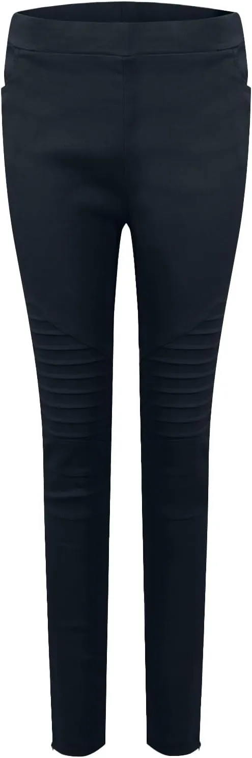 Women's High Waisted Skinny Jeans Stretch Cropped Pencil Pants Striped Jeggings Casual Denim Trousers with Pockets