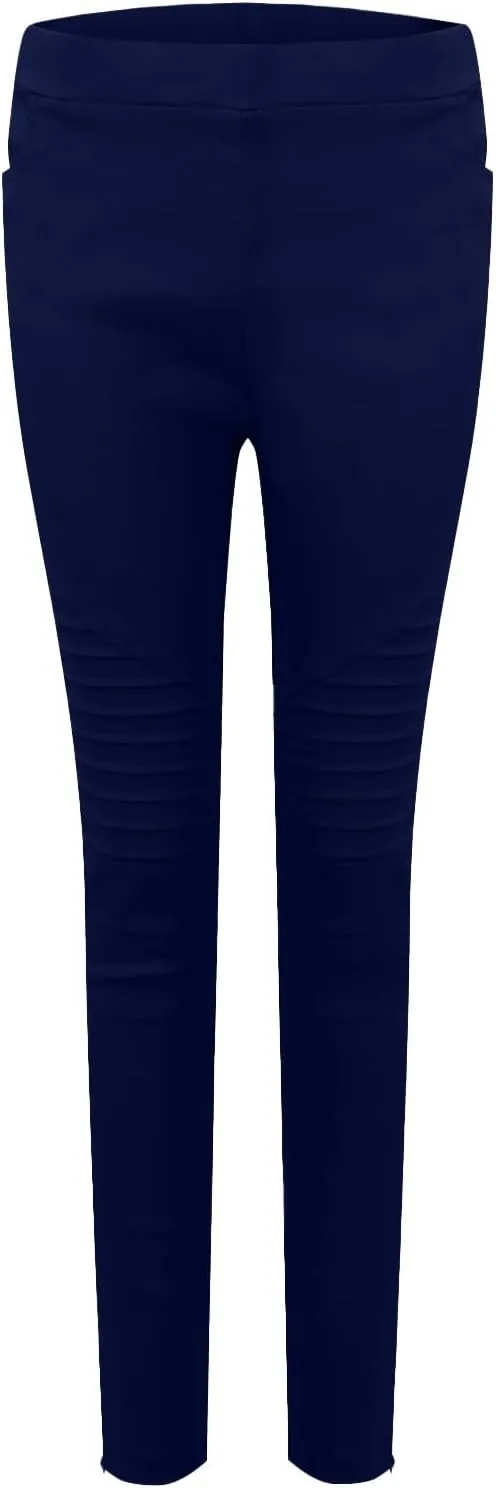 Women's High Waisted Skinny Jeans Stretch Cropped Pencil Pants Striped Jeggings Casual Denim Trousers with Pockets