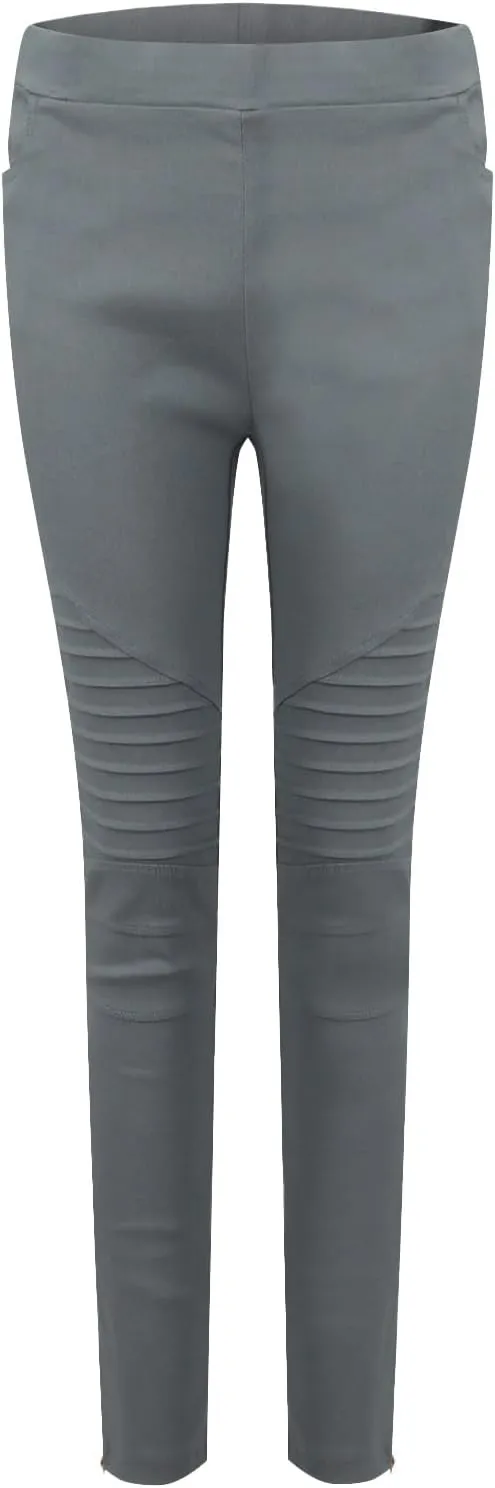 Women's High Waisted Skinny Jeans Stretch Cropped Pencil Pants Striped Jeggings Casual Denim Trousers with Pockets