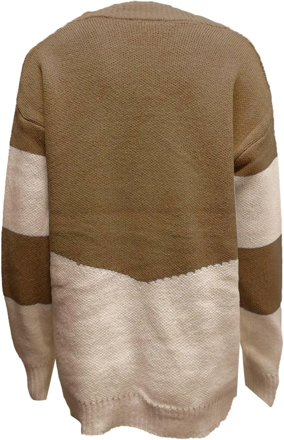 Womens Oversized Sweater Sexy Deep V Neck Cable Knit Sweaters Long Sleeve Loose Jumper Tunic Pullover Tops