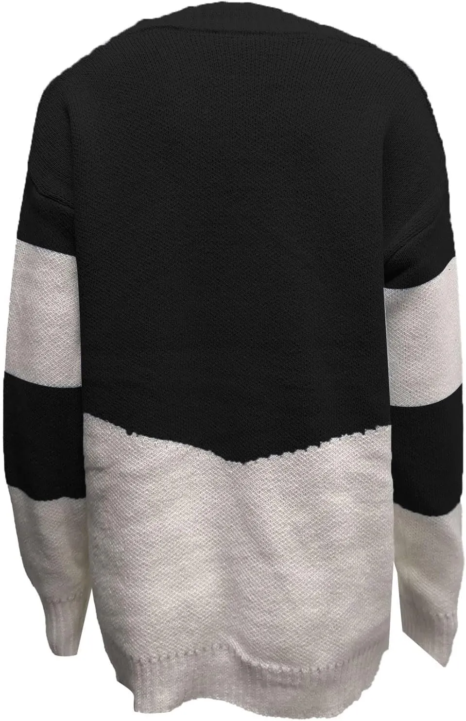 Womens Oversized Sweater Sexy Deep V Neck Cable Knit Sweaters Long Sleeve Loose Jumper Tunic Pullover Tops